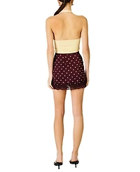 Line & Dot Women's Raye Polka Mini Skirt