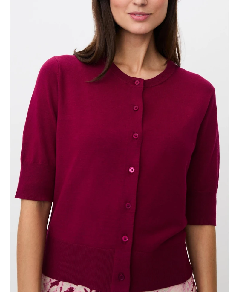 Masai Copenhagen Women's Malopus Half-Sleeve Knitted Cardigan