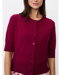 Masai Copenhagen Women's Malopus Half-Sleeve Knitted Cardigan