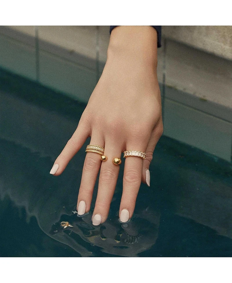Bearfruit Jewelry Fernanda Crystal Statement Ring Trendy Bold Design