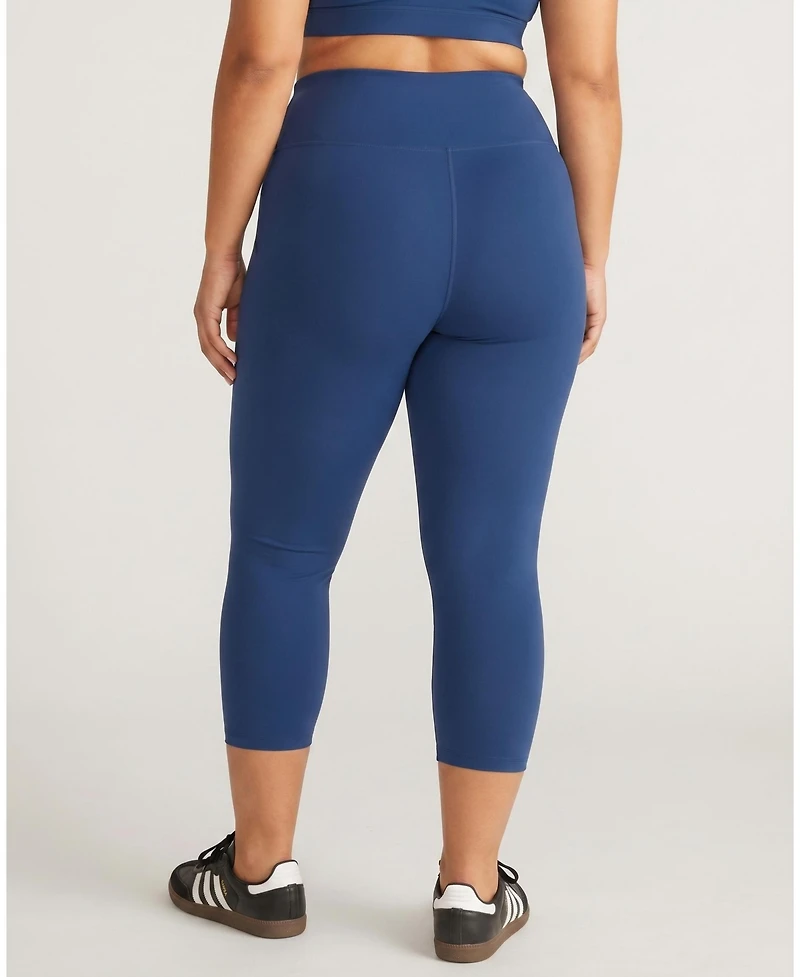 Universal Standard Womens Plus Next-to-Naked Cropped Legging