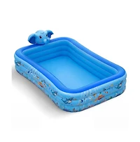 Cowin Elephant Inflatable Swimming Pool with Sprinkler, Baby Pool, Oversized Thickened Family Inflatable Pool