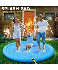Aofar 60" Sprinkler Splash Pad Pool Play Mat Mermaid
