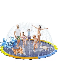 Aofar 110'' Splash Pad Sprinkler Mat Pool Summer Outdoor Fun