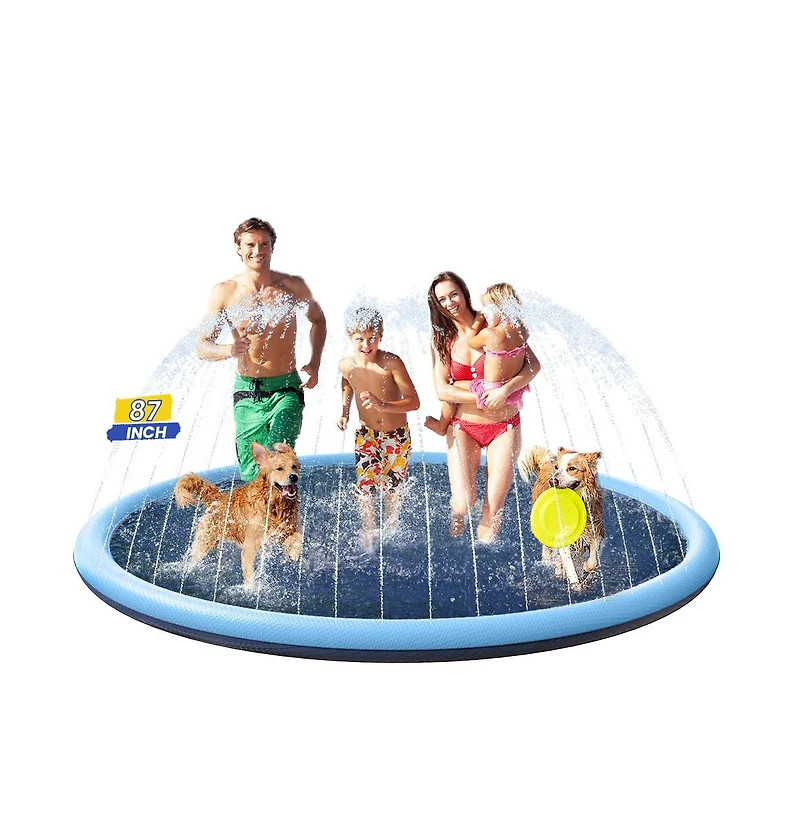Aofar Dog Splash Pad Sprinkler Pool Outdoor Play Water Fun
