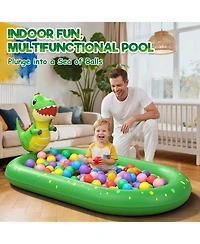 Aofar 3-in-1 Dinosaur Splash Pad Sprinkler Pool