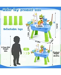 Gnuadz Water Table Sensory Electric Pump Kitchen Fishing Playset