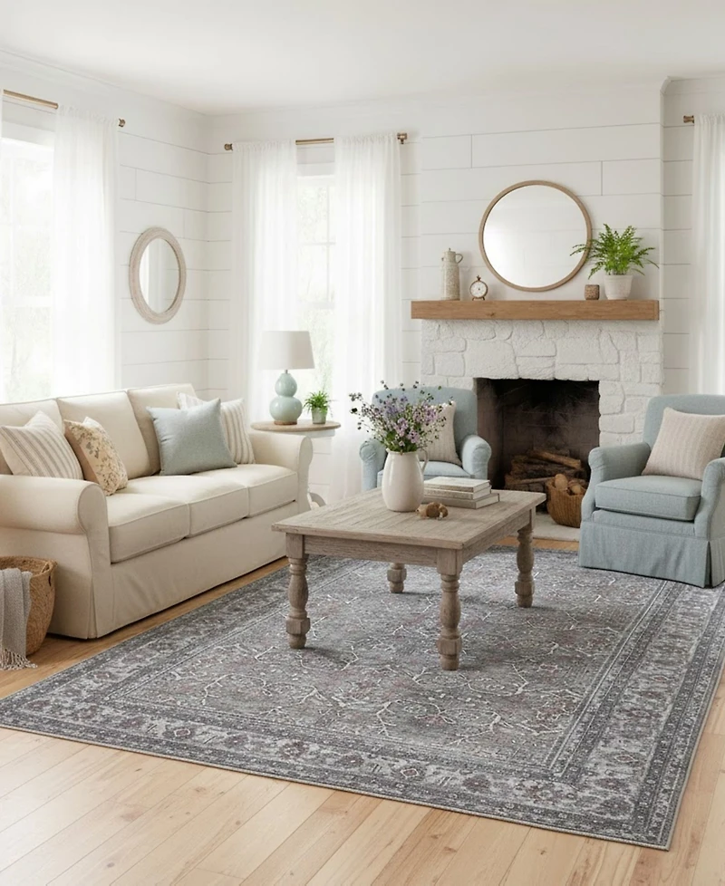 Amer Rugs Alaska Machine Washable ALA2 9'2'' x 11'9'' Area Rug