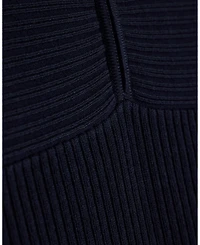 A|X Armani Exchange Men's Wool Cotton Quarter Zip Sweater