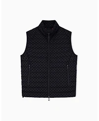 A|X Armani Exchange Men's All Over Logo Flocked Down Vest