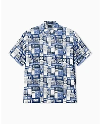 A|X Armani Exchange Men's Viscose All Over Print Woven Shirt