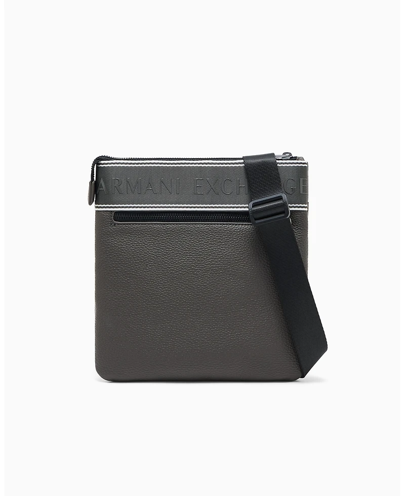 A|X Armani Exchange Men's Taping Flat Crossbody Bag