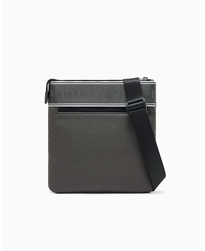 A|X Armani Exchange Men's Taping Flat Crossbody Bag