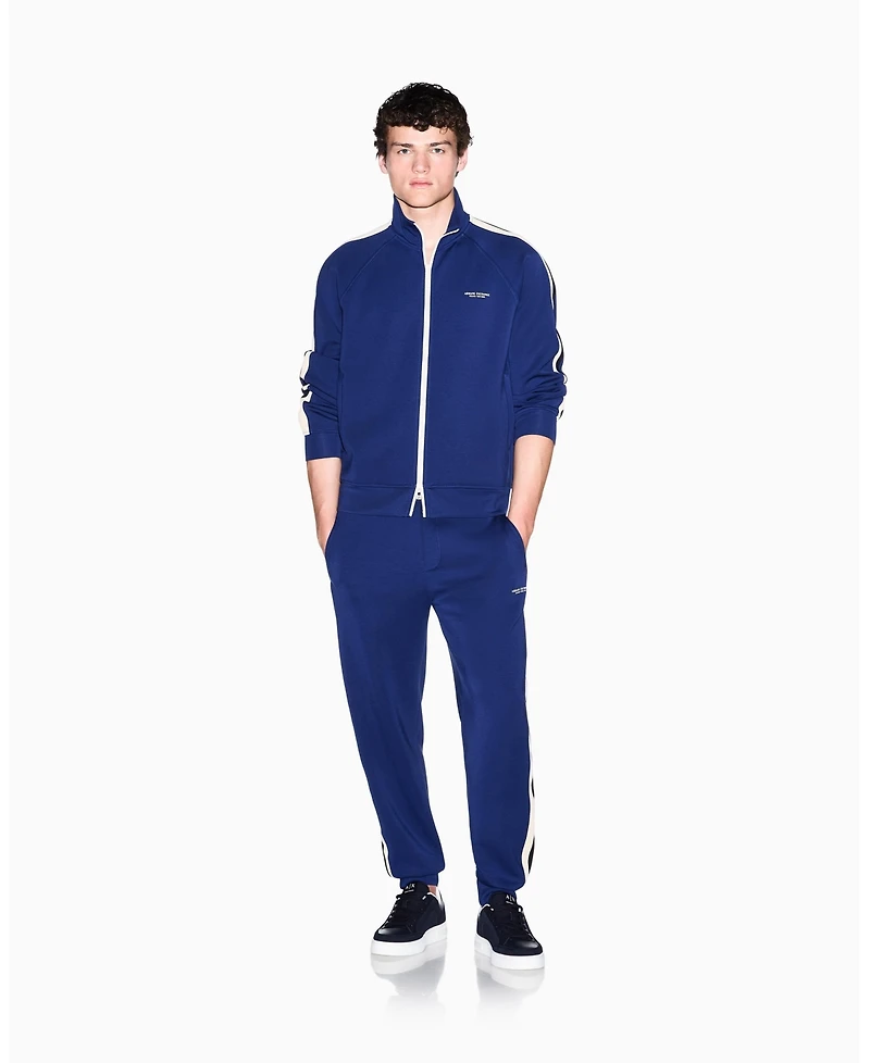 A|X Armani Exchange Men's Full Zip Taping Modal Jacket
