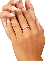 Sterling Forever 2.5mm Thin Cubic Zirconia Band Ring