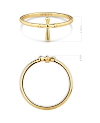 Devata Cross Ring 14K Gold
