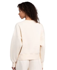 Starter Women's Cream San Diego Padres Pastels Boxy Fleece Sweatshirt