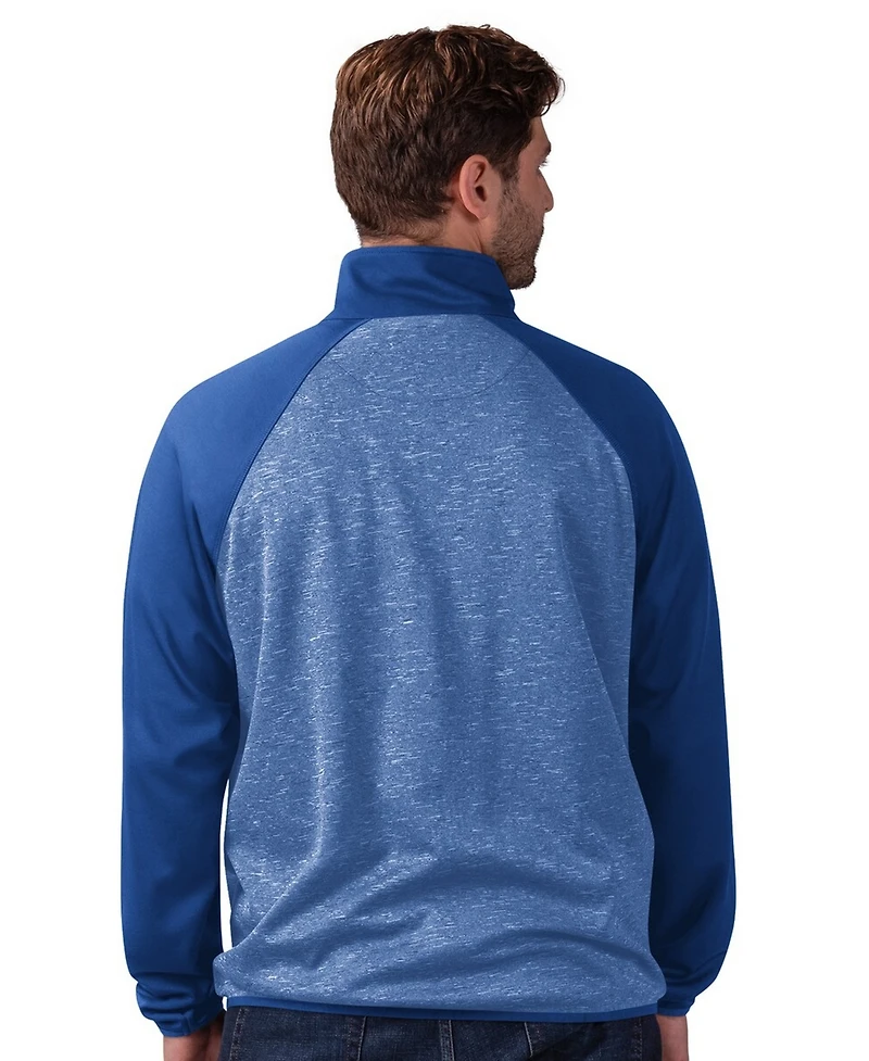 G-iii Sports by Carl Banks Men's G-iii Royal Texas Rangers Runners Raglan Full-Zip Track Jacket