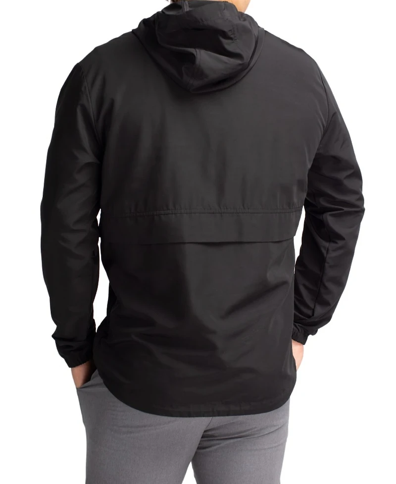 Cutter & Buck Men's Black Washington State Cougars Charter Half-Zip Anorak Jacket