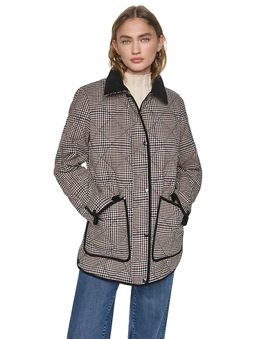 Dkny Women's Quilted Barn Coat