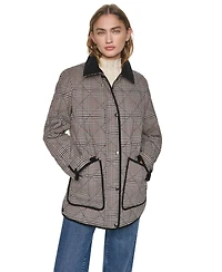 Dkny Women's Quilted Barn Coat