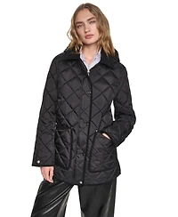 Dkny Women's Quilted Barn Coat