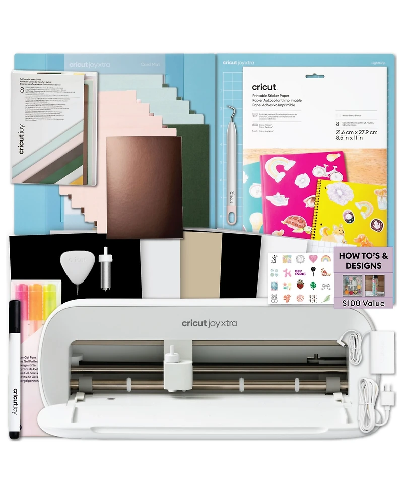 Cricut Joy Xtra Cutting Machine with Ultimate Card and Sticker Making Bundle