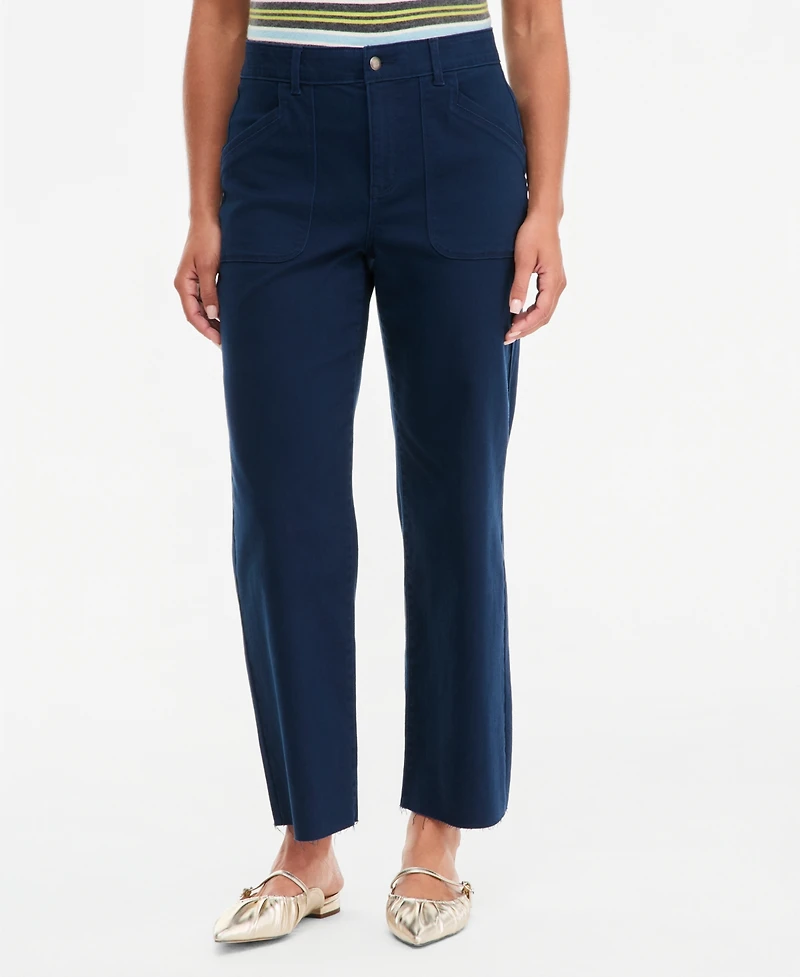 On 34th Women's L-Pocket Straight-Leg Utility Pants, Macy's Exclusive