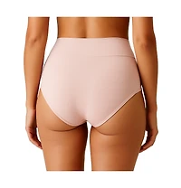Lands' End Women's High Rise Full Coverage Brief Soft Essential Everyday 3 Pack Panties