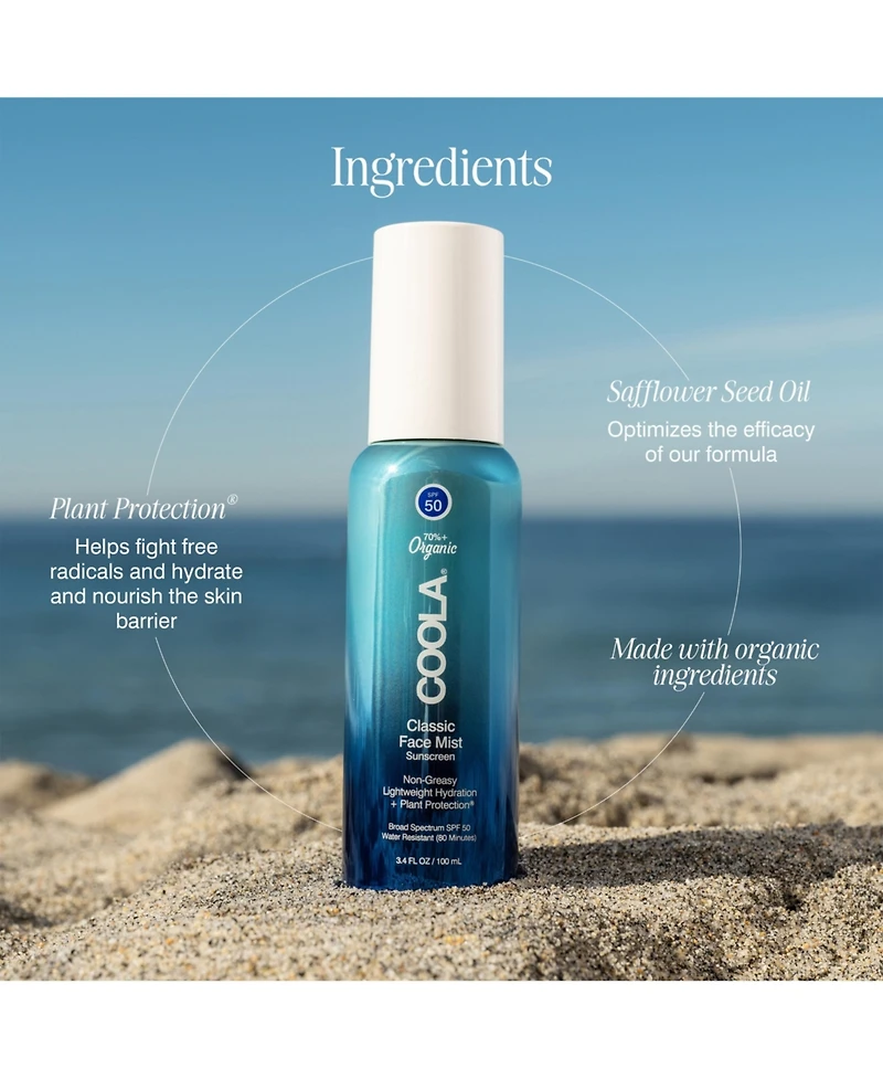 Coola Classic Face Mist Sunscreen Spf 50