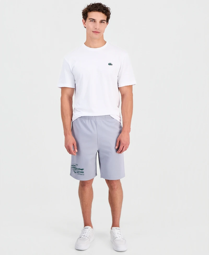 Lacoste Men's Logo Printed Elastic Waistband Shorts