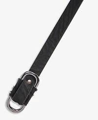 I.n.c. International Concepts Black Zebra Calf Hair Friction Oval Skinny Belt, Macy's Exclusive