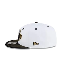 New Era Men's White/Black San Antonio Spurs 2026 Nba Champions Locker Room 9FIFTY Snapback Hat