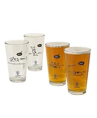 Uncommon Goods Bad Dog Tumblers, Set of 4