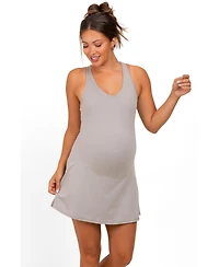 Pinkblush Maternity Plum Tennis Racerback Romper Dress
