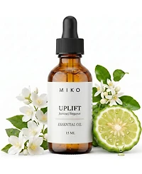 Miko Uplift Essential Oil Blend with Jasmine and Bergamot for Energy and Clarity Made in Usa 15ml