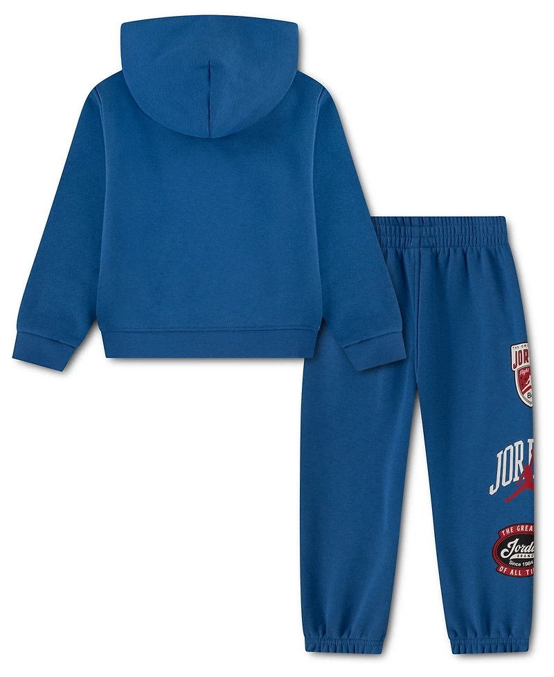 Jordan Toddler Boys' 2T-4T Interstate 23 Clutch Script Fleece Hoodie and Pants, 2-Piece Set