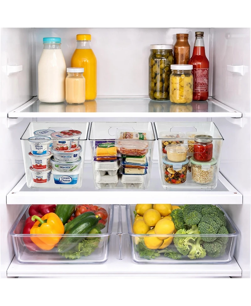 Sorbus Pack Large Clear Storage Containers for Pantry, Fridge, Cabinet