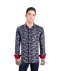 Elie Balleh Men's Slim Fit Paisley Sport Button-Down Shirt