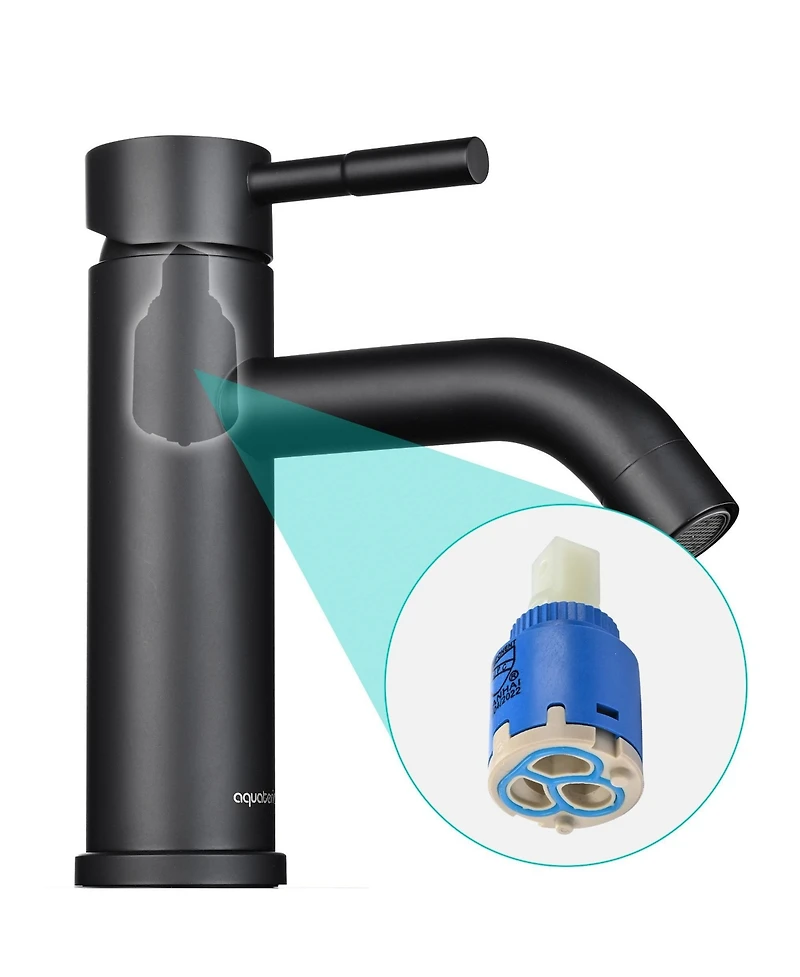 Phying Modern Bathroom Sink Faucet Single Hole Single Handle Tap Easy Install