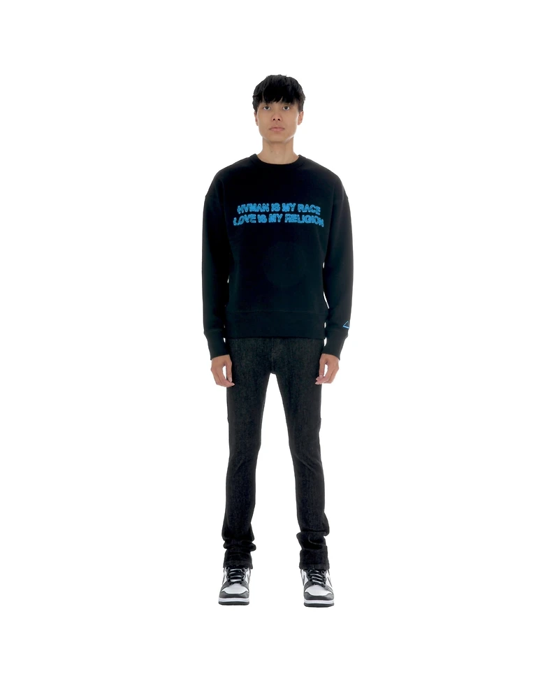 Hvman Chosen To Prevail x Cult Men's Crystal Crew Sweatshirt Human Love