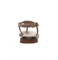 Forever & Always Shoes Women's Tiana Leather Buckled Sandal