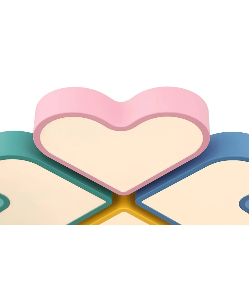 360 Lighting Macaron Heart Wide Pastel Colors Led Ceiling Light