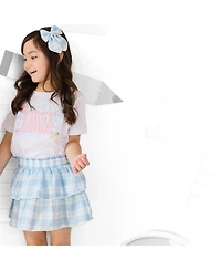 Sweet Wink Little Girls First Grade Pearl Patch Short Sleeve T-Shirt
