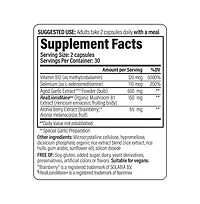 Kyolic Smart Mushrooms Supplement Lion's Mane and Aged Garlic Extract for Brain Health and Mental Performance 60 Capsules