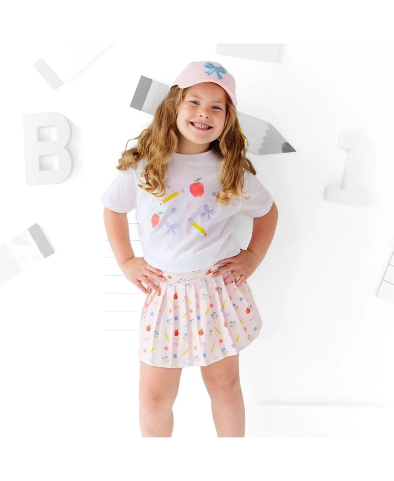 Sweet Wink Toddler Girls Back To School Athletic Skirt
