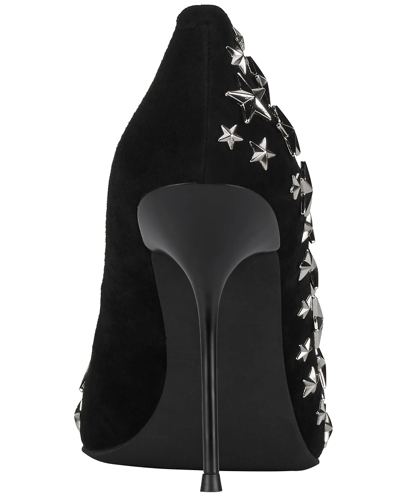 Jeffrey Campbell Women's Strpwr-hi Star-Studded Pumps