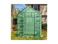 Slickblue Portable 4 Tier Walk-in Plant Greenhouse with 8 Shelves