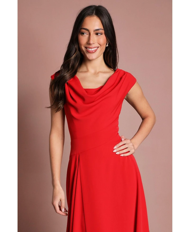 Coast Women's Off Shoulder Crepe Midi Dress