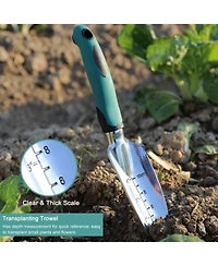 Xdovet Garden Tools Set Aluminum Rubberized Handle Durable